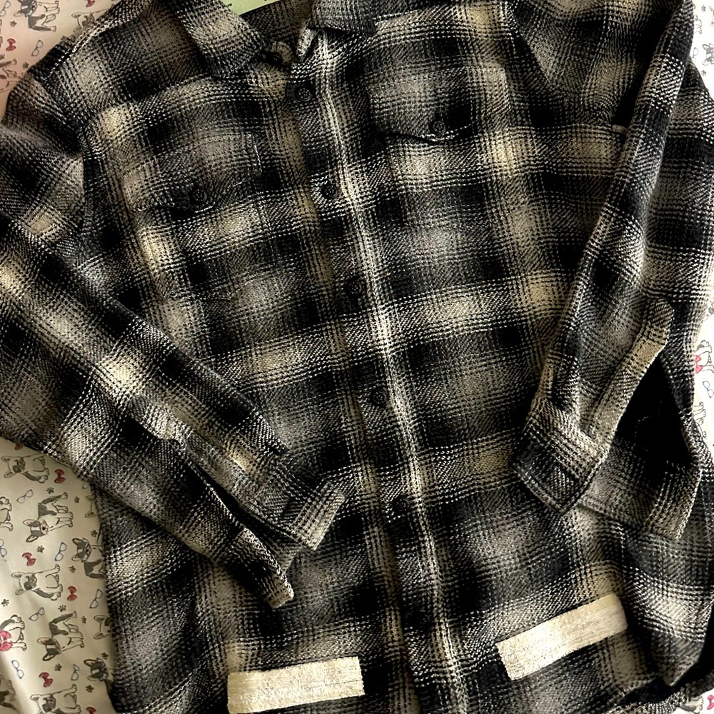 Offwhite Wool Flannel Warm Thick - image 2